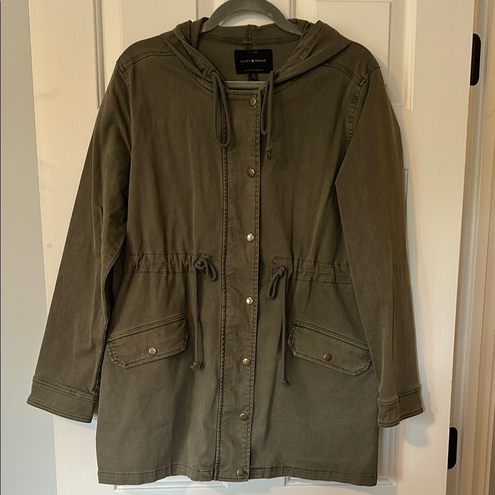 Lucky Brand Green Utility Jacket with Hood